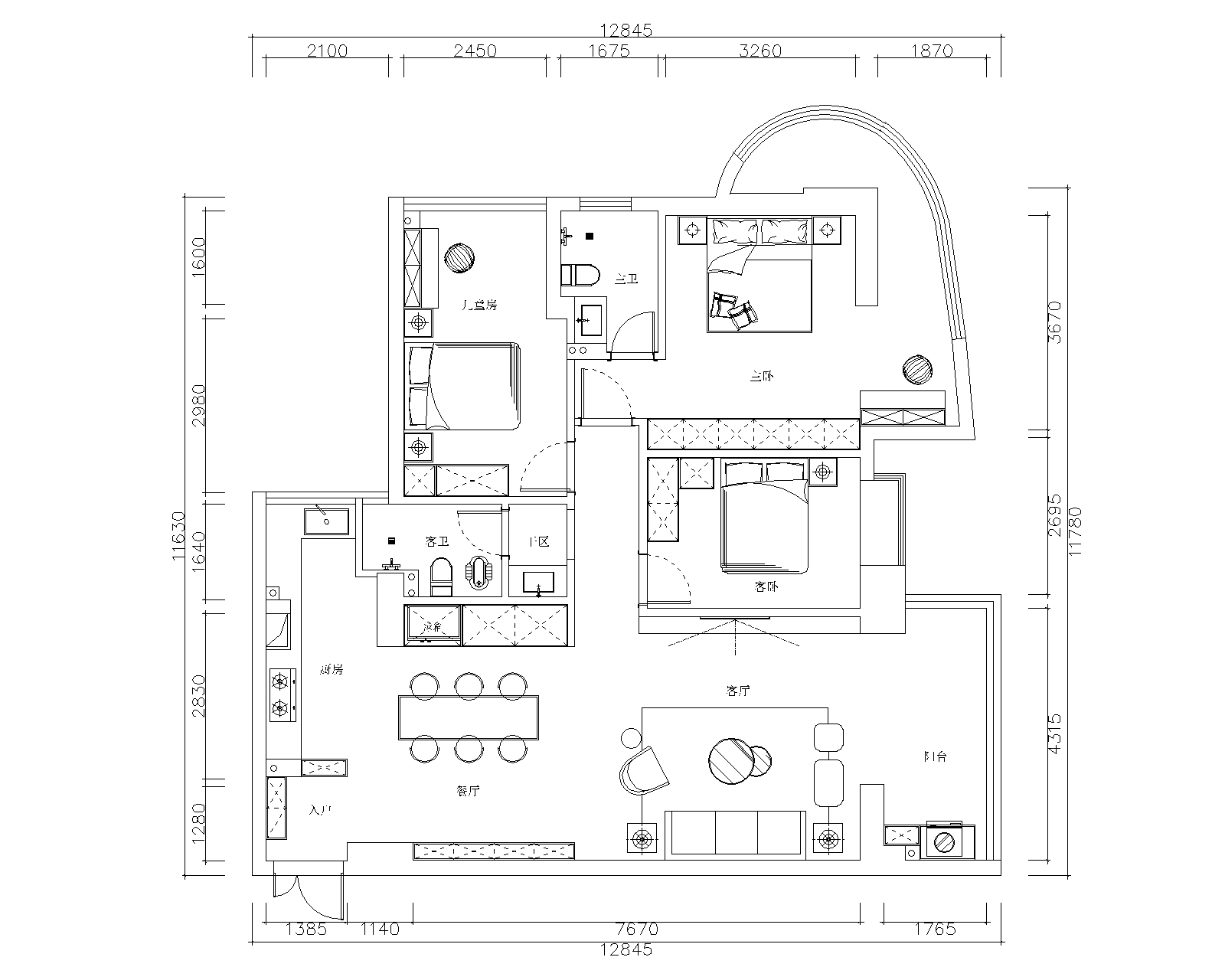 三葉石新作 | 華泰壹品125㎡，簡約純粹的美